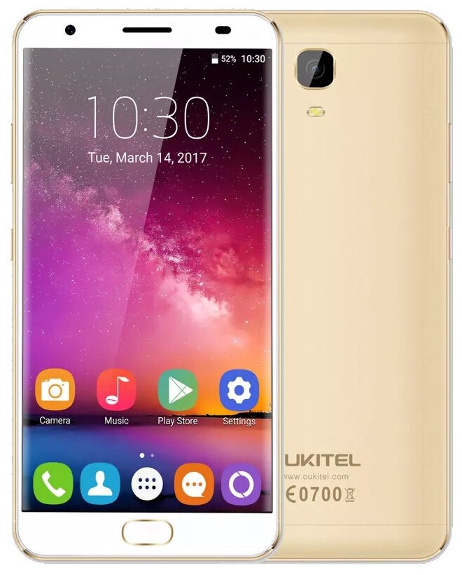 Смартфон OUKITEL K6000 Plus 3/32 ГБ, Dual nano SIM, золотистый