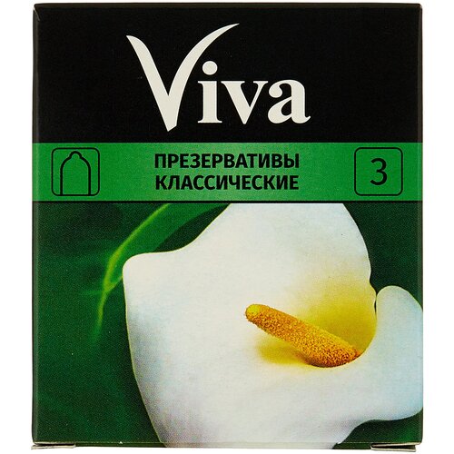 Презервативы Viva Классические, 3 шт. дюрекс презервативы экстра сейф 3