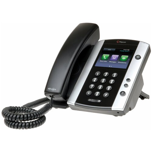 фото Voip-телефон polycom vvx 501 черный/серебристый