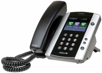 VoIP-телефон Polycom VVX 501 черный/серебристый