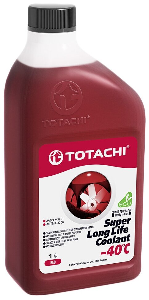 Охлаждающая жидкость TOTACHI SUPER LLC Red -40C 1л TOTACHI 41801