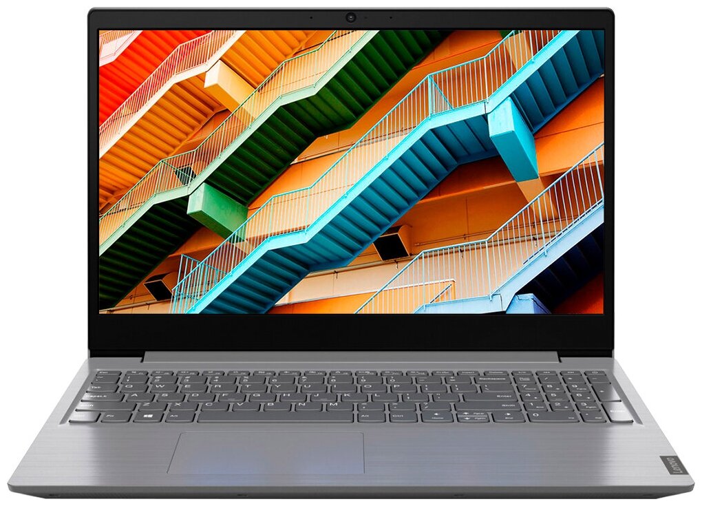 15.6" Ноутбук Lenovo V15-IIL (1920x1080, Intel Core i5 1 ГГц, RAM 4 ГБ, SSD 128 ГБ, DOS), 82C500G0RU, Iron Grey
