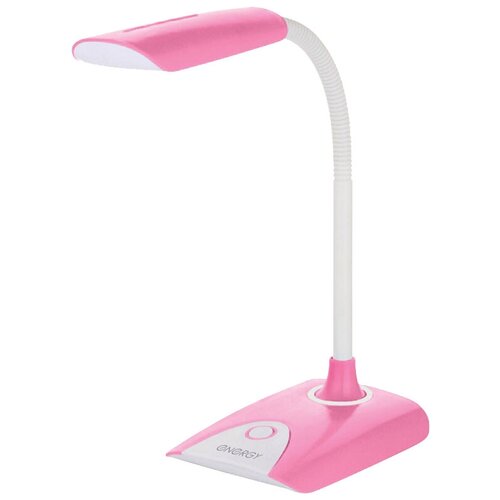 фото Лампа офисная светодиодная energy en-led22 бело-розовая, 4 вт, цвет плафона/абажура: розовый