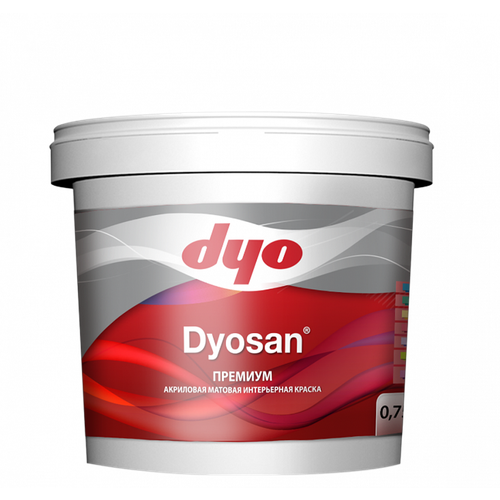 Краска акриловая DYO Dyosan интерьерная матовая белый 0.75 л