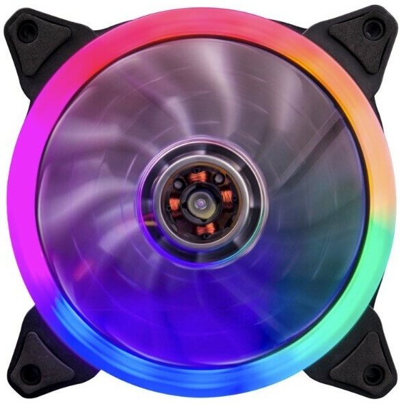 Вентилятор для корпуса 1stPlayer R1, черный/бесцветный/RGB