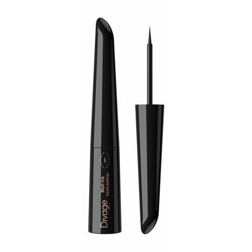 DIVAGE Подводка жидкая матовая Matt Ink Liquid Eyeliner, 8 мл, 01 черная