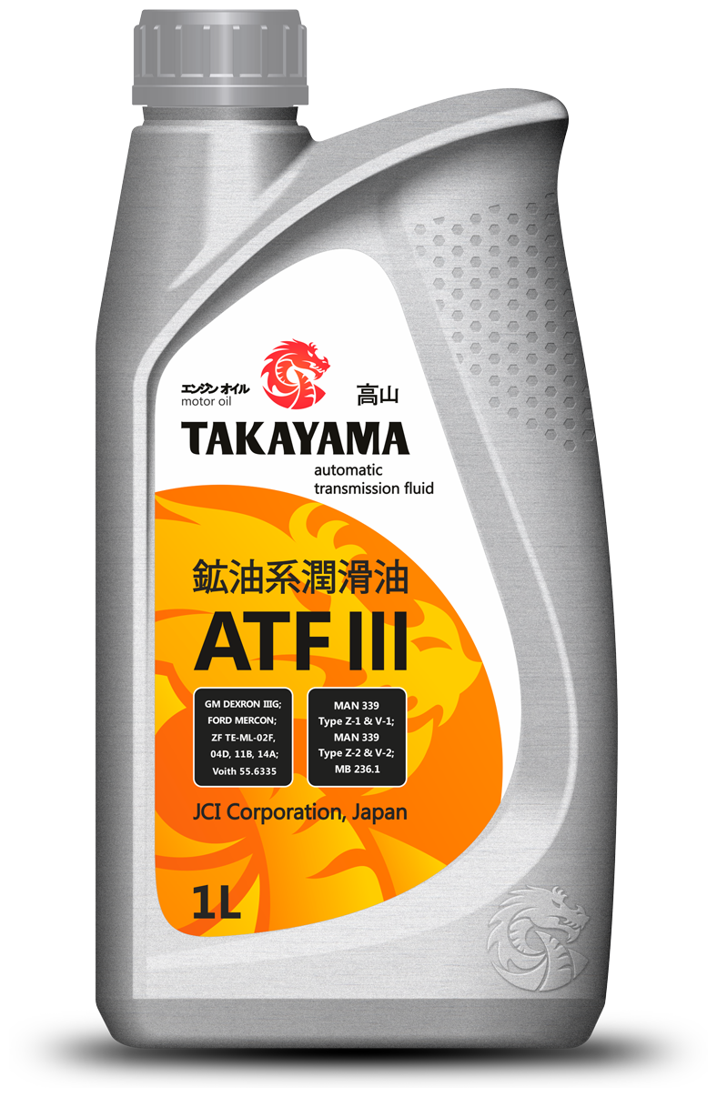 Масло трансмиссионное Takayama ATF llI пластик, 1 л