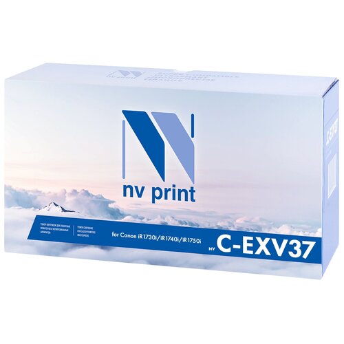 картридж c exv37 black для принтера кэнон canon imagerunner 1730 1740 1750 Картридж NV Print C-EXV37 для Canon, 15100 стр, черный