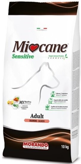 Корм сухой Miocane ADULT SENSITIVE SP для взрослых собак средних пород (монопротеин)Лосось , 10 кг