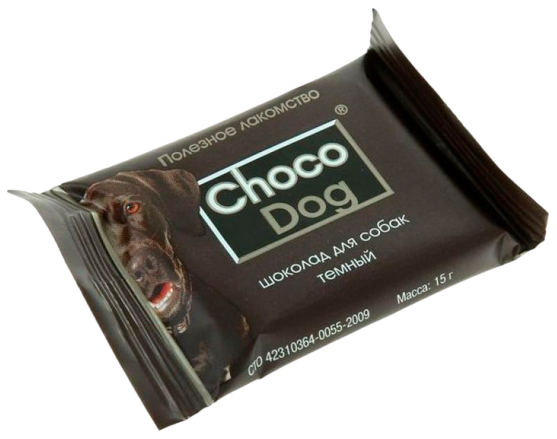 CHOCO DOG шоколад для собак темный 15 г.