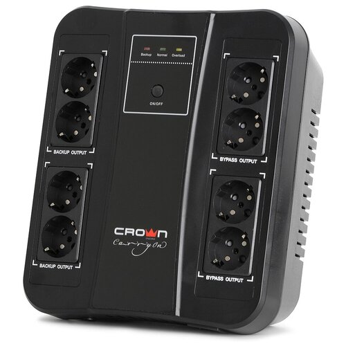 фото Интерактивный ибп crown micro cmus-255 euro smart черный