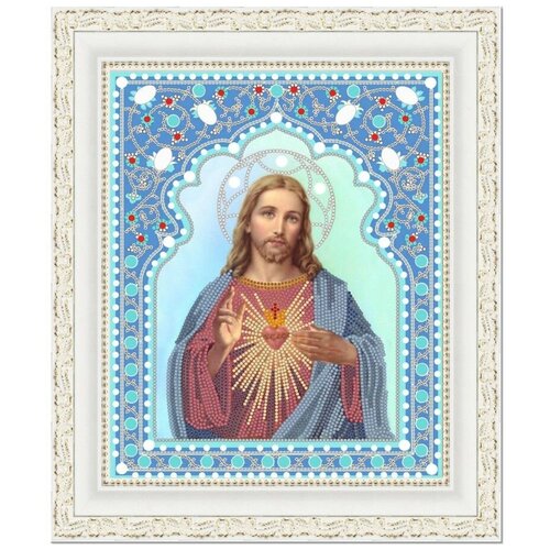 Рисунок на ткани «Конёк» 7104 Святейшее Сердце Иисуса, 20х25 см святейшее сердце иисуса рисунок на ткани 27х37 каролинка ткби 3067