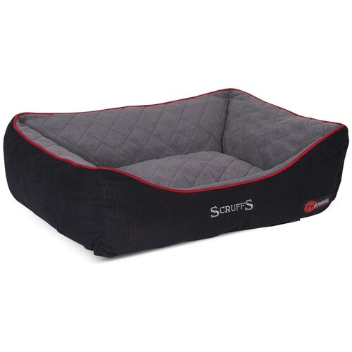 Лежак для собак и кошек Scruffs Thermal Box Bed 90х70х21 см 90 см 70 см черный 21 см