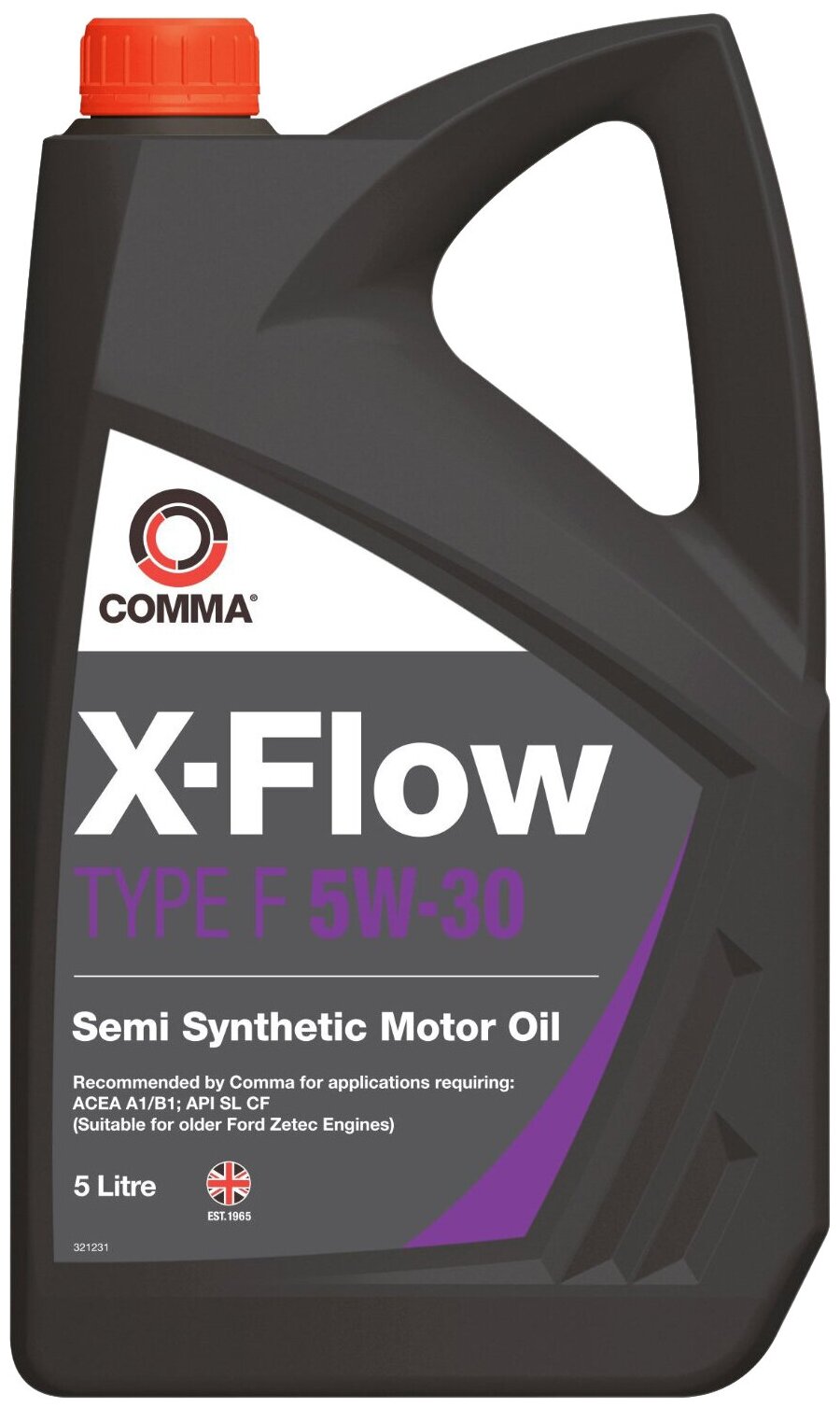 COMMA XFF5L COMMA 5W30 X-FLOW TYPE F (5L)_ !\ ACEA A5/B5, API SL/CF, FORD WSS-M2C913-A() 1