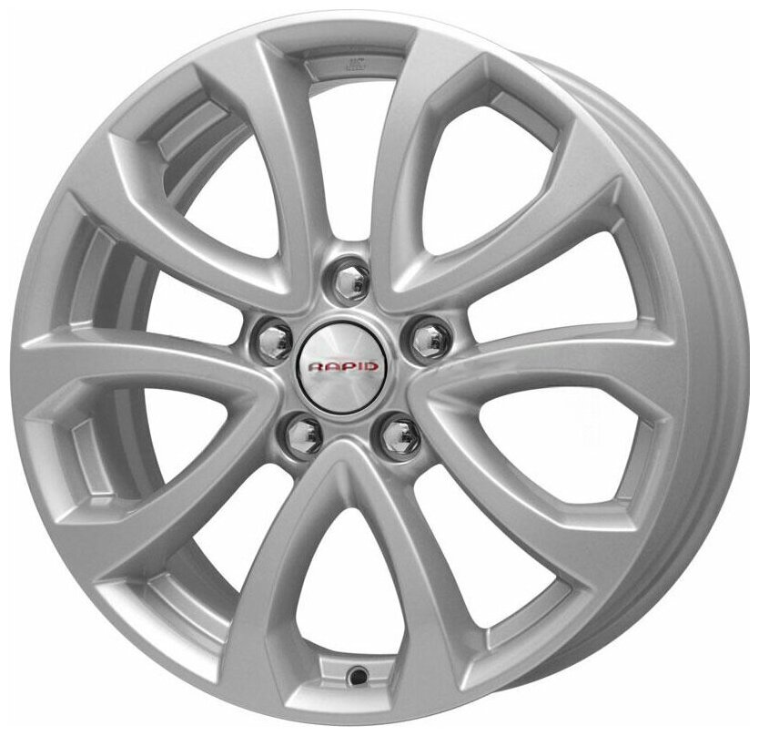 Колесный диск КиК Nissan Juke (КСr623) R17 5*114,3 ET47 Dia 66.1, литой серебро.