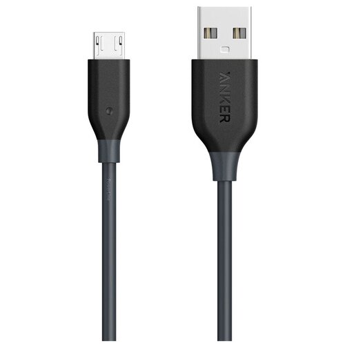 Кабель ANKER PowerLine USB - microUSB (A8132) 0.9 м серый