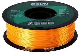 Катушка пластика ESUN eSilk-PLA filament, 1.75 mm, dark yellow, 1 kg/roll