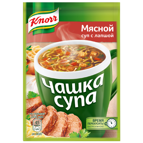 Knorr Чашка супа Мясной суп с лапшой, 14 г