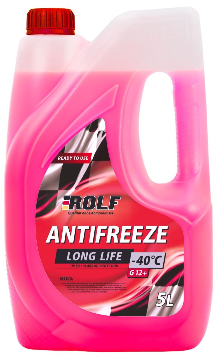 Антифриз ROLF Long Life -40 G12+ Red 5 л