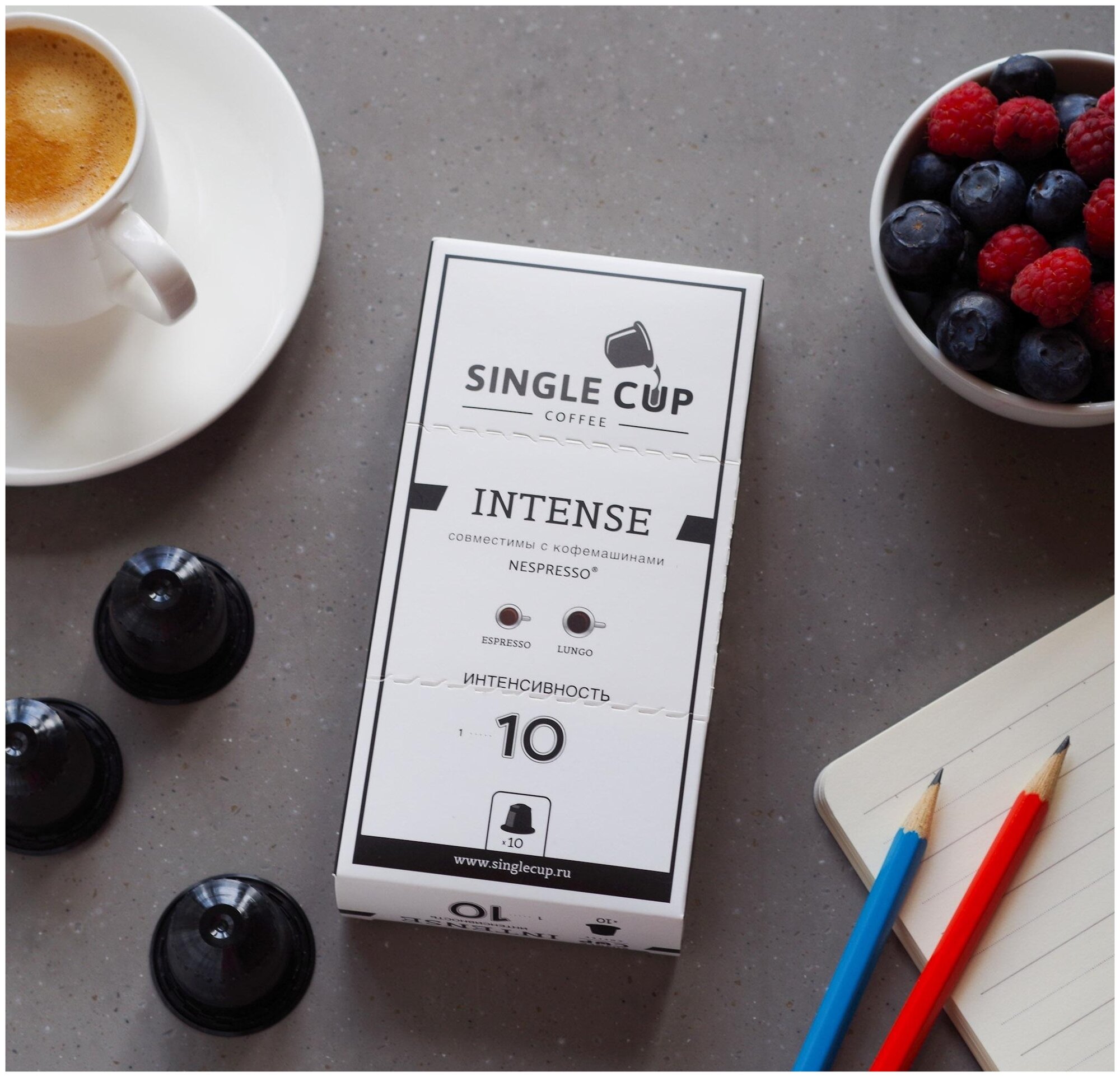 Кофе в капсулах Single Cup Coffee "Intense" формата Nespresso (Неспрессо), 10 шт. - фотография № 7