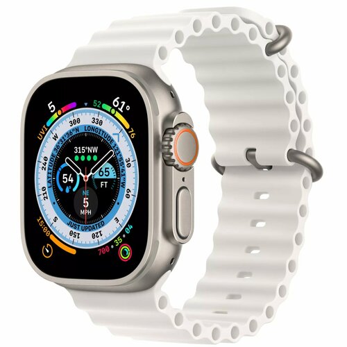 Умные часы Apple Watch Ultra (Цвет ремешка: White Ocean Band, Длина ремешка: Без размера)