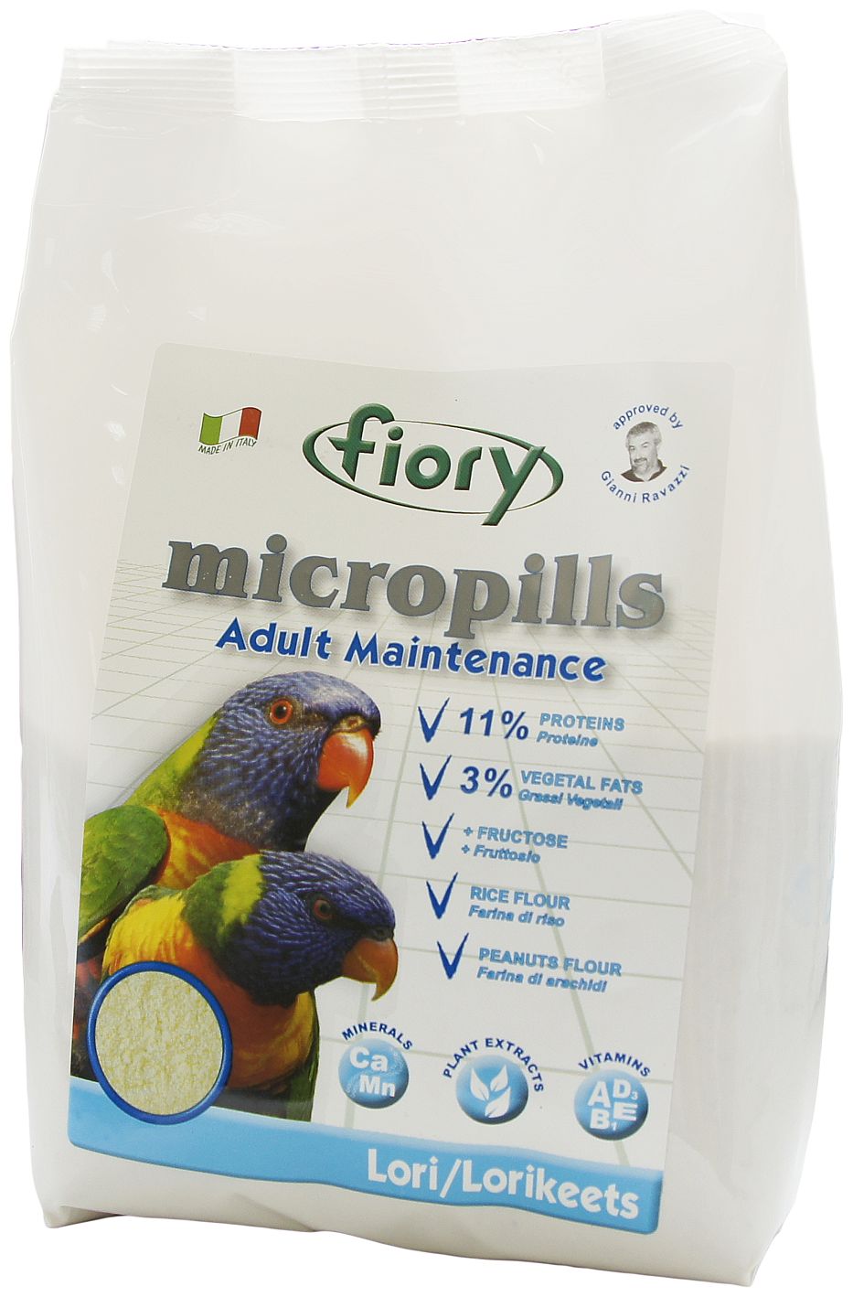 Fiory корм Micropills Lori/Lorikeets для попугаев лори