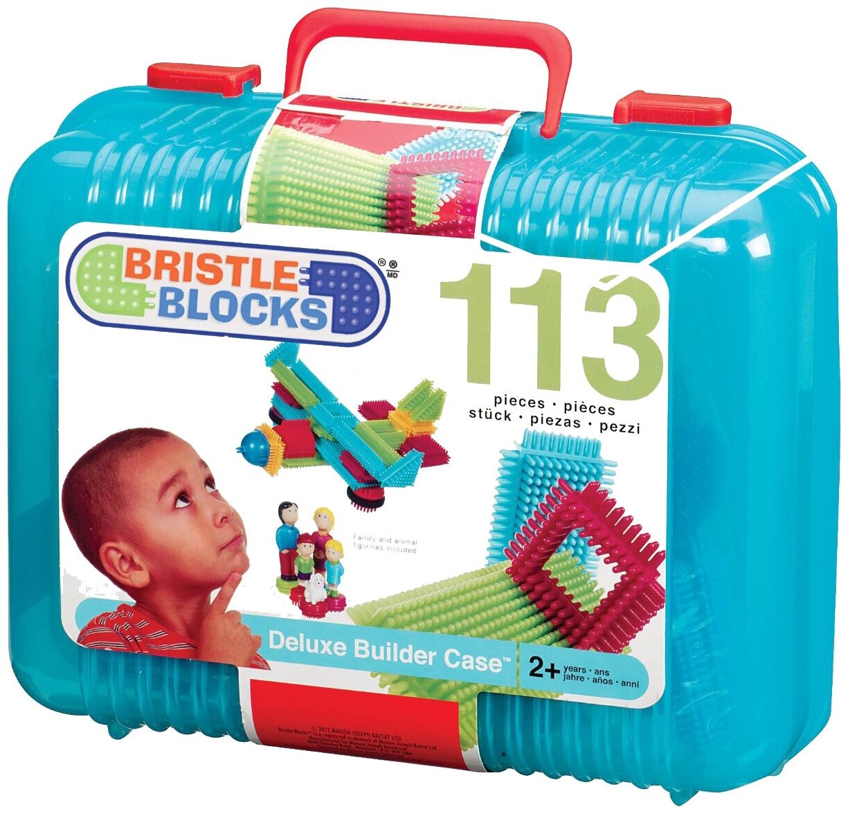 Конструктор игольчатый в чемодане Bristle Blocks (Battat), 113 деталей