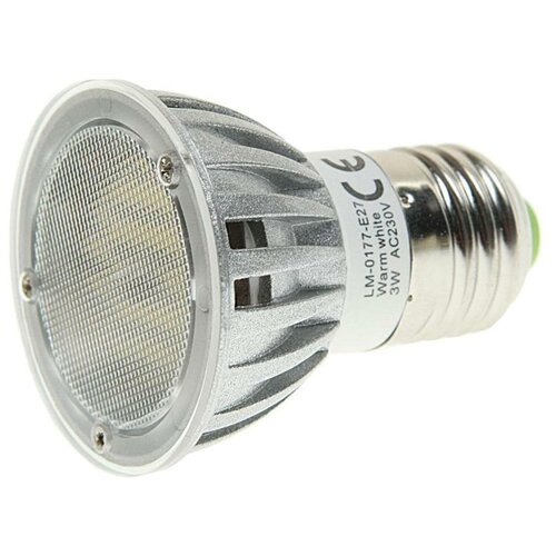 Лампа светодиодная E27 JDR 3W(30W) 220V теплый MEGA LIGHTING LM-0177WW-E27