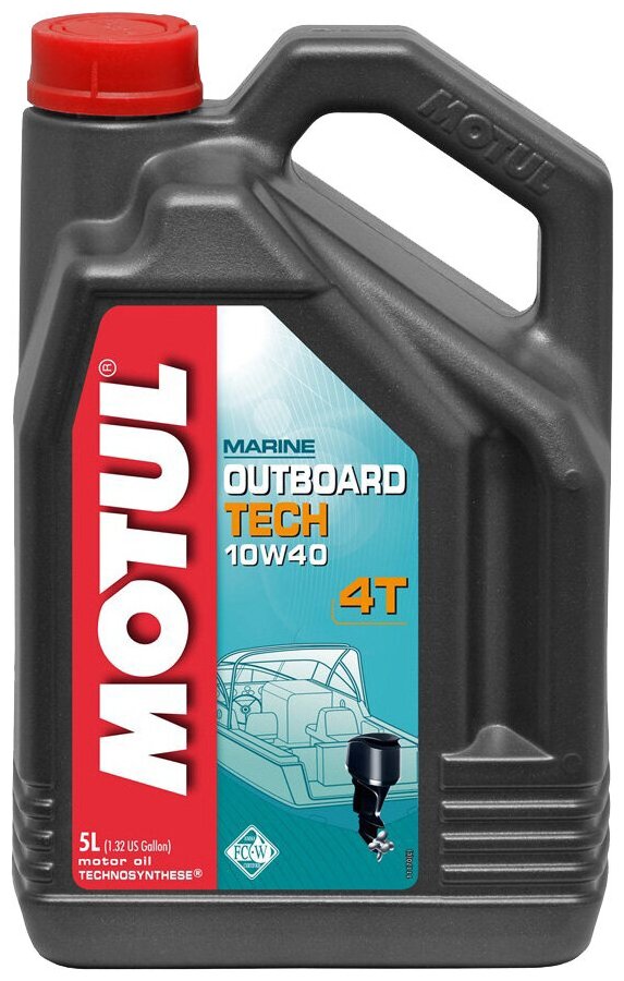 Моторное масло MOTUL OUTBOARD TECH 4T, (5л)