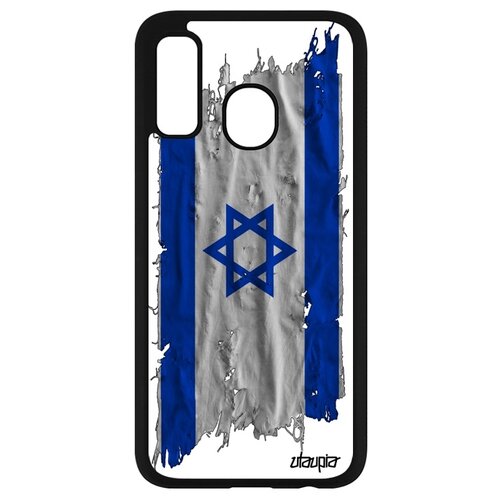 фото Чехол для телефона samsung galaxy a40, "флаг израиля на ткани" государственный патриот utaupia