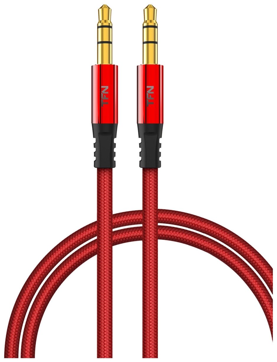 TFN кабель AUX forza 1.0m red-black