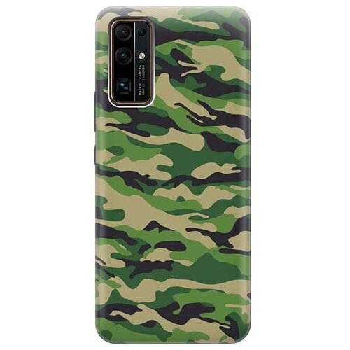 фото Ультратонкий силиконовый чехол-накладка для honor 30 с принтом "месяц над розовыми горами" gosso