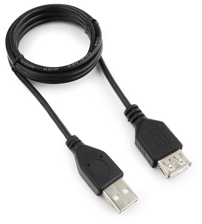 Кабель USB 2.0 AM-AF 1.0м Гарнизон GCC-USB2-AMAF-1M - фото №1