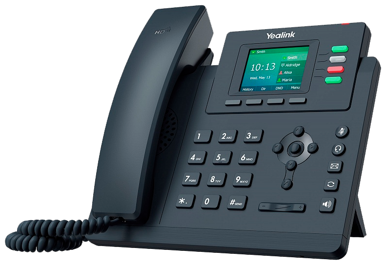 Телефон-VoIP Yealink SIP-T33G проводной 4 Line, LCD-экран, конференция до 5-х участников, PoE