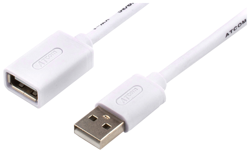 Удлинитель USB 3 m ATCOM (Am <=> Af феррит белый)