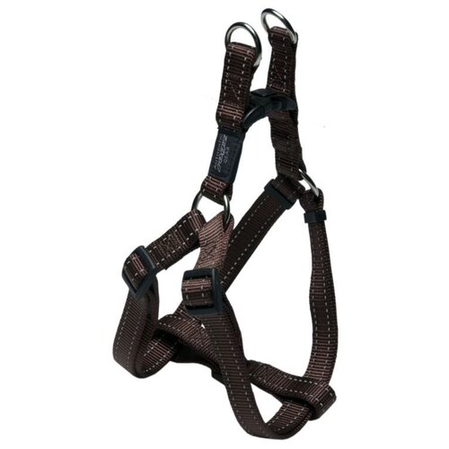 Шлейка Rogz Step-In Harness L (SSJ06), обхват шеи 56 см, коричневый, L