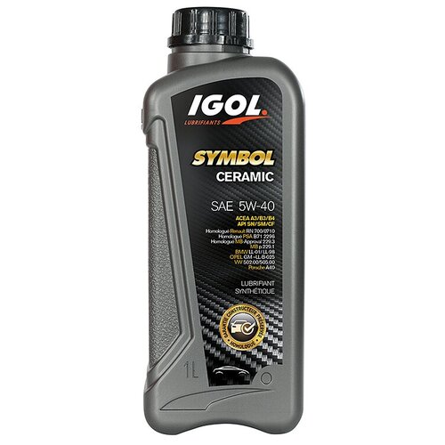 Моторное масло IGOL SYMBOL CERAMIC 5W40 (1L)