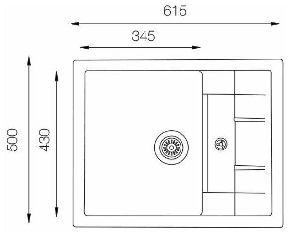 Кухонная мойка TopZero Scarlett Ground (615x500-38), искусственный гранит - фотография № 9
