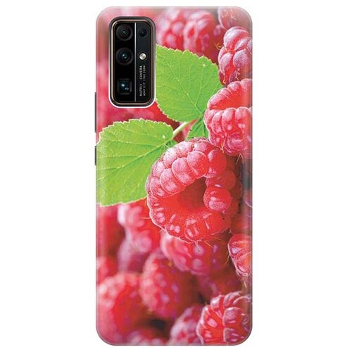 фото Ультратонкий силиконовый чехол-накладка для honor 30 с принтом "малинка" gosso