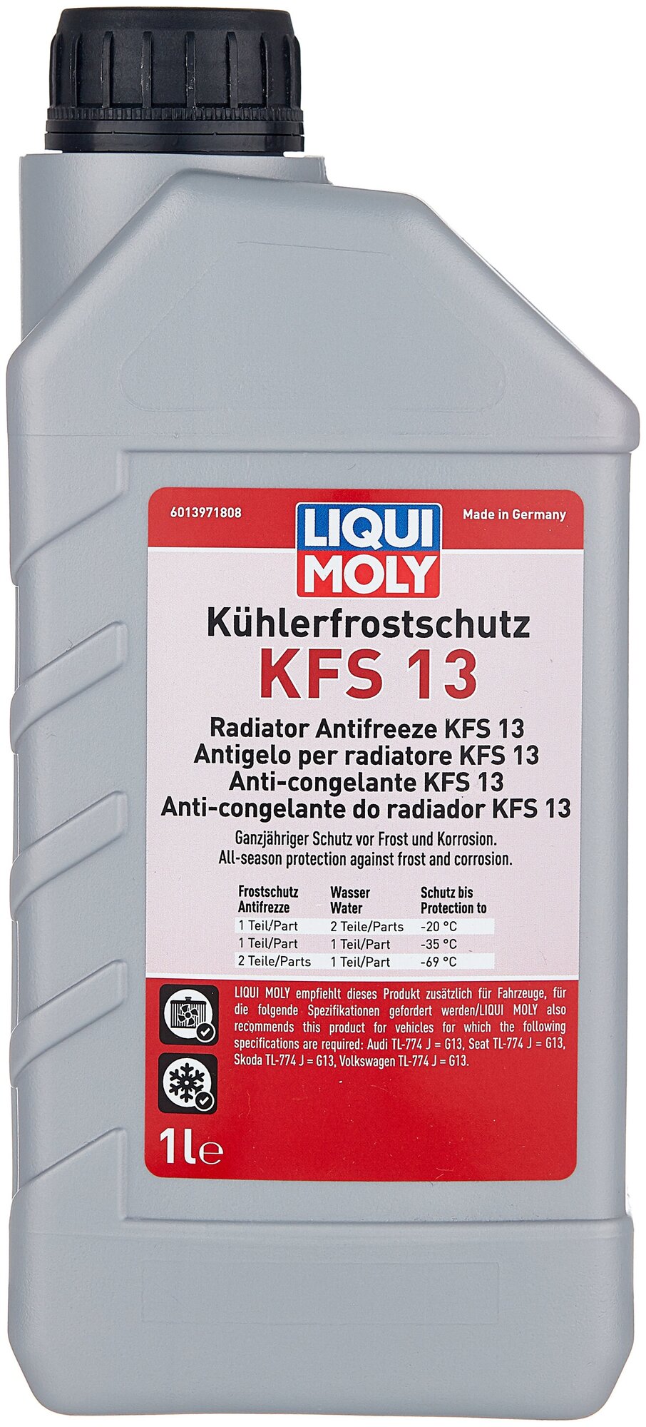 Антифриз LIQUI MOLY Kuhlerfrostschutz KFS 13 1 л