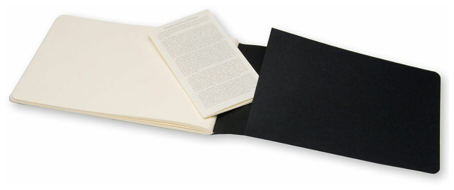 Блокнот для рисования Moleskine CAHIER SKETCH ALBUM LARGE 130х210мм обложка картон 88стр. черный - фото №2