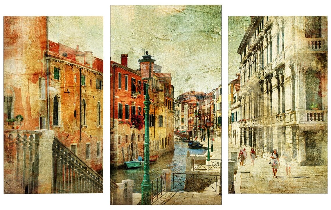 Картина модульная Картиномания "Романтичная Венеция" размер 140х90 см