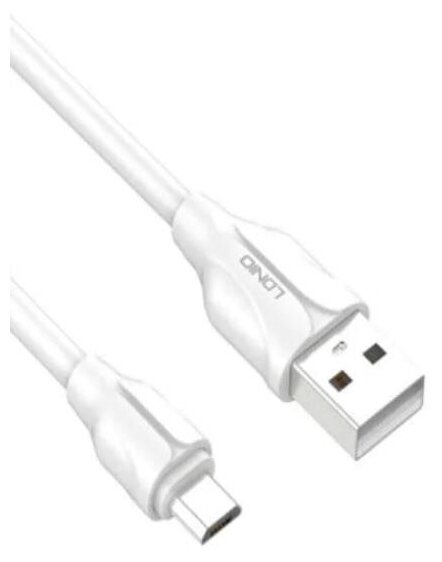 Кабель LDNIO USB - microUSB (LS361), белый