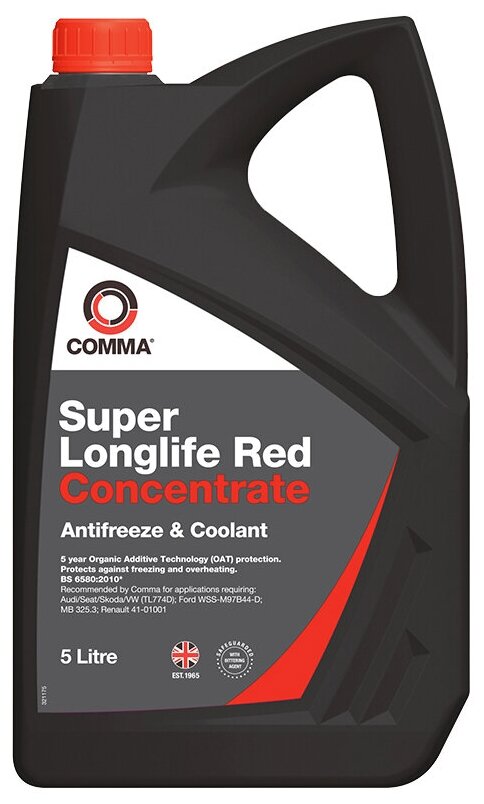 COMMA SUPER LL RED - ANTIFREEZE (5L)_! , .\ TL774D, WSS-M97B44-D, MB 325.3 SLA5L