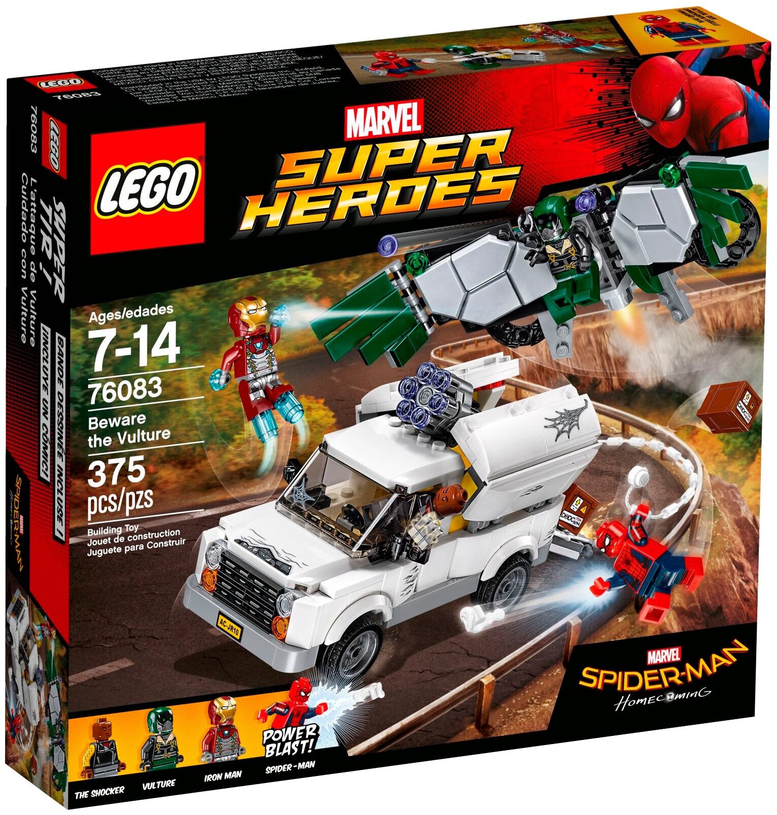 Конструктор LEGO Marvel Super Heroes 76083 Берегись Стервятника, 375 дет.