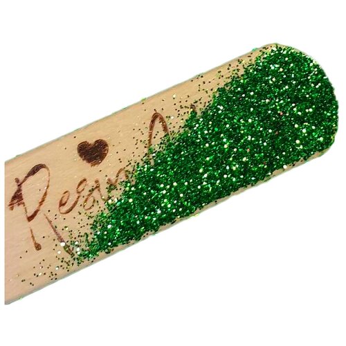 Глиттер зеленый 40 мл, ResinArt