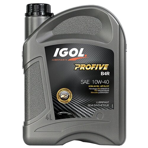 фото Полусинтетическое моторное масло igol profive b4 r 10w-40 4 л