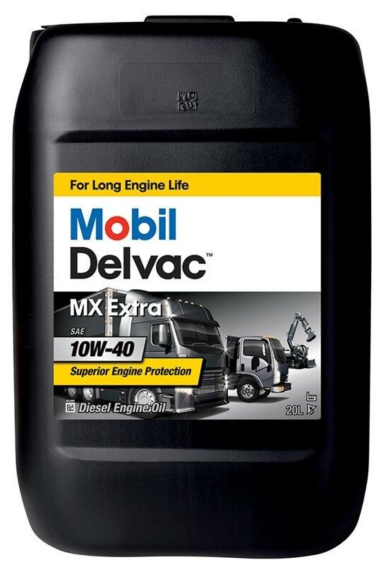 MOBIL 144718 Масло моторное 10W40 MOBIL 20л полусинтетика MOBIL DELVAC MX EXTRA EU (Турция) 1шт