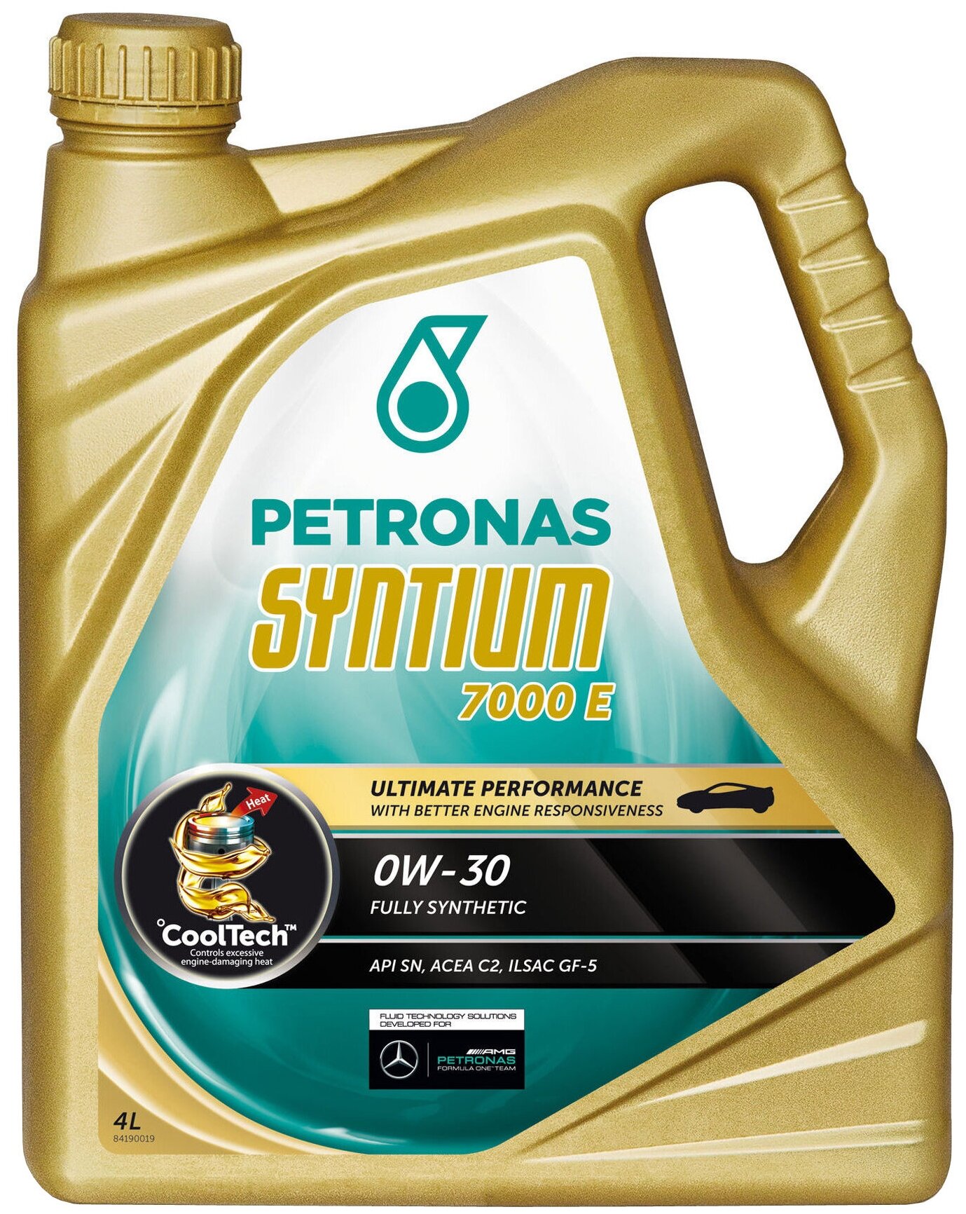 Масло Моторное Syntium 7000 E 0W30 4Л PETRONAS арт. 18554019