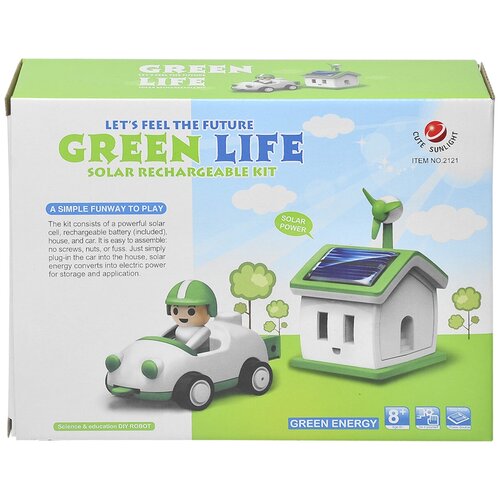 Конструктор «Зеленая жизнь» на солнечной батарее / Набор на солнечной батарее Green Life